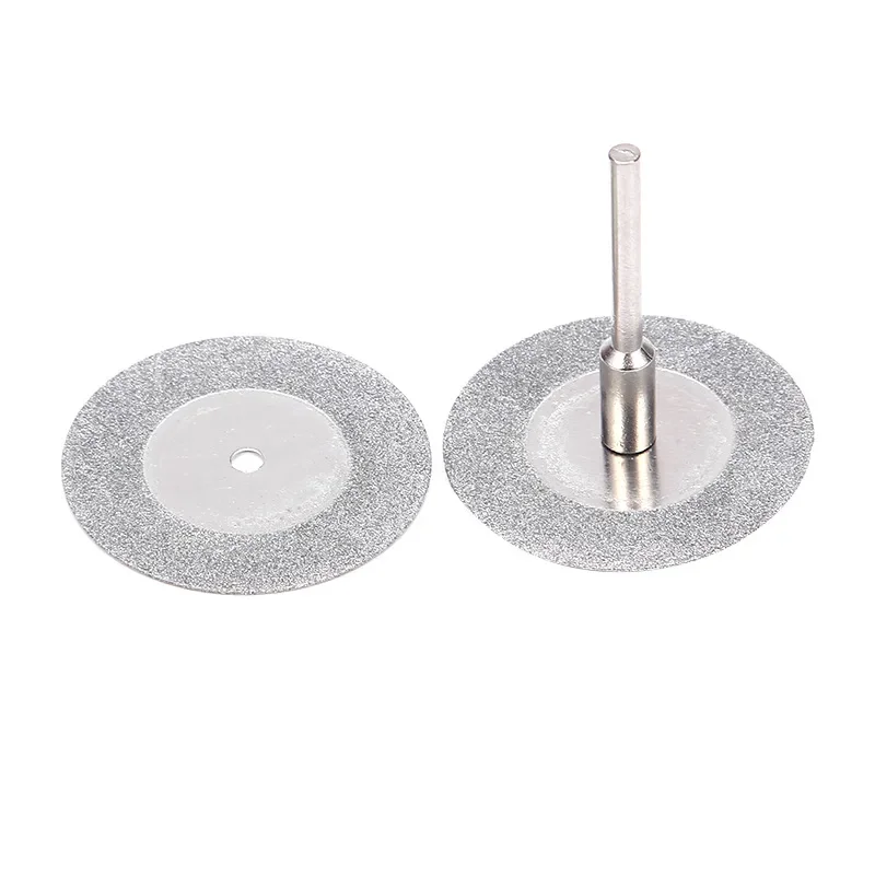 5 dischi da taglio diamantati da 22 mm tagliati mini lama per sega diamantata con 1 gambo di collegamento per utensile rotante Dremel Drill Fit