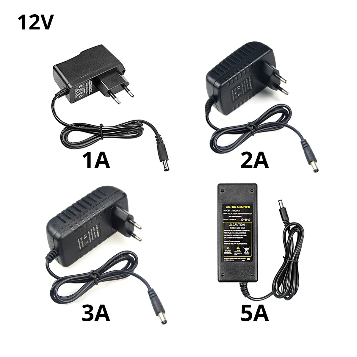AC 100 V-240 V ถึง DC 12V หม้อแปลงไฟฟ้า 1A 2A 3A อิเล็กทรอนิกส์อะแดปเตอร์แปลงไฟไดร์เวอร์ LED สำหรับแถบ LED