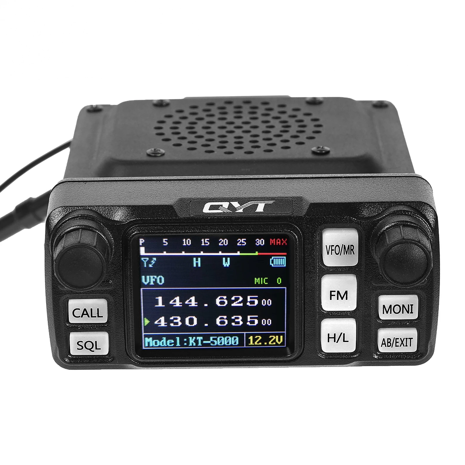 QYT KT-5000 25W Mini-Mobilfunkgerät für Autos, VHF, UHF, Dualband, abnehmbare Frontplatte, 200 Kanäle, FM-Transceiver mit großer Reichweite