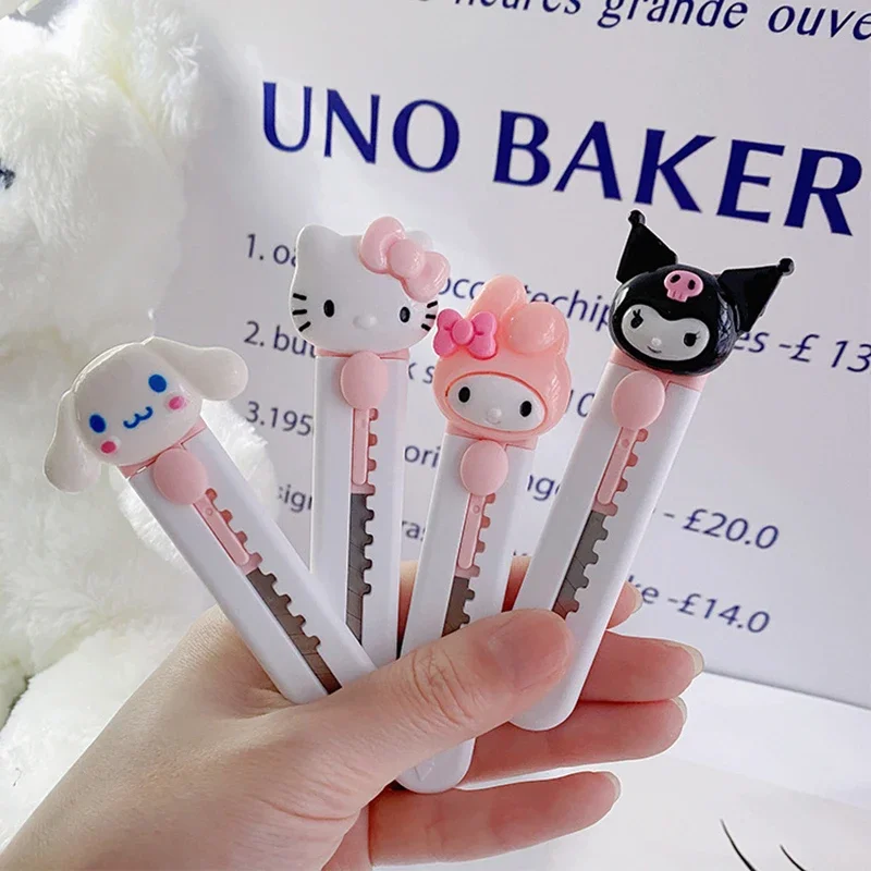 かわいい漫画動物文具ナイフ DIY ミニ多目的ポケット折りたたみナイフレターペン封筒オープニングナイフ