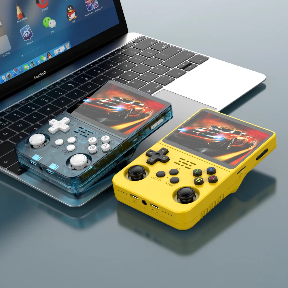 Consola de videojuegos portátil Retro R36S de código abierto, sistema Linux, pantalla IPS de 3,5 pulgadas, reproductor de vídeo portátil de bolsillo, juegos de 64GB