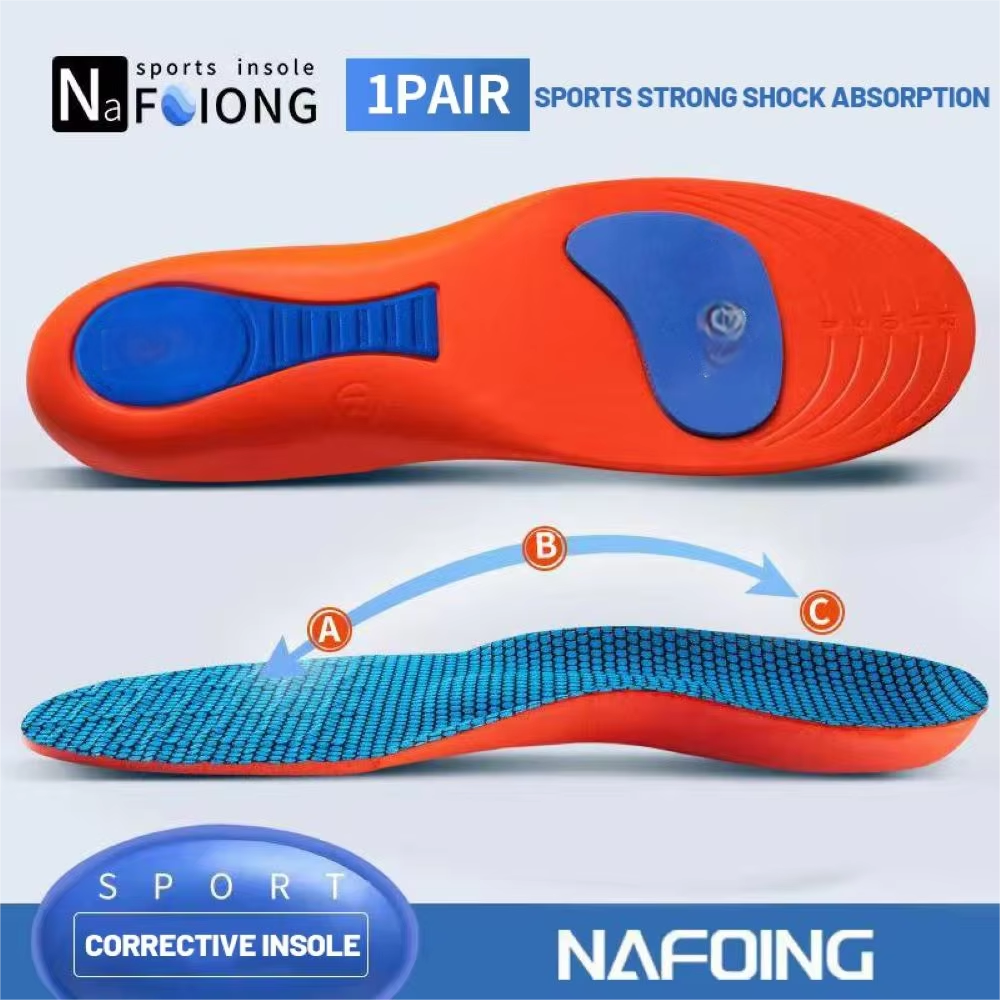 Plantillas ortopédicas deportivas para pies, hombres y mujeres, zapatos transpirables de EVA con absorción de impacto, plantilla para correr, baloncesto, almohadillas de cuidado deportivo