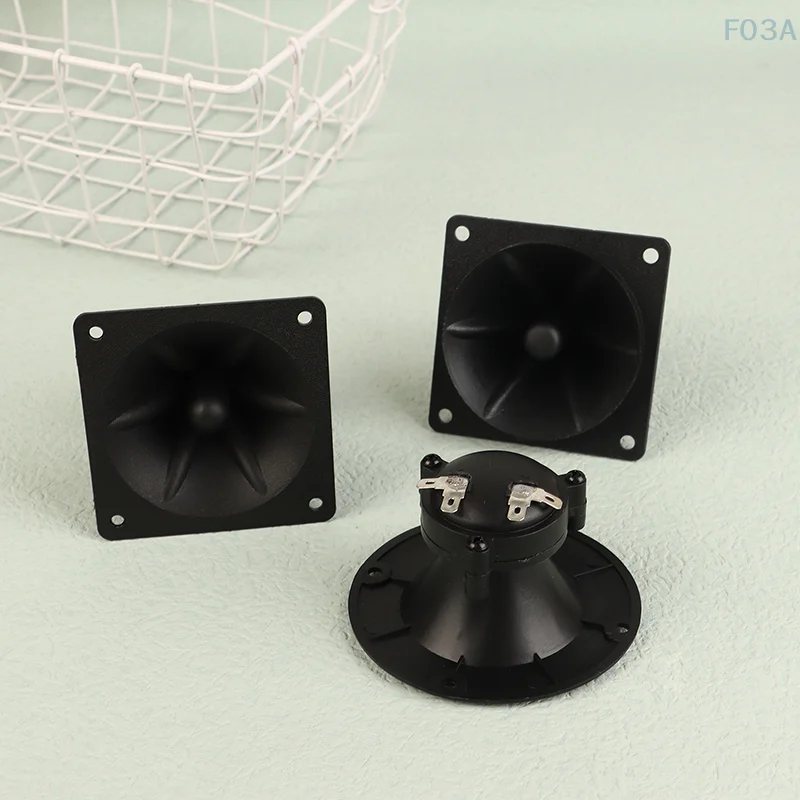 2Pcs Tweeters 85MM Piezoelectric Tweeter Loudspeaker Ceramic Buzzer Treble Square Audio Speaker