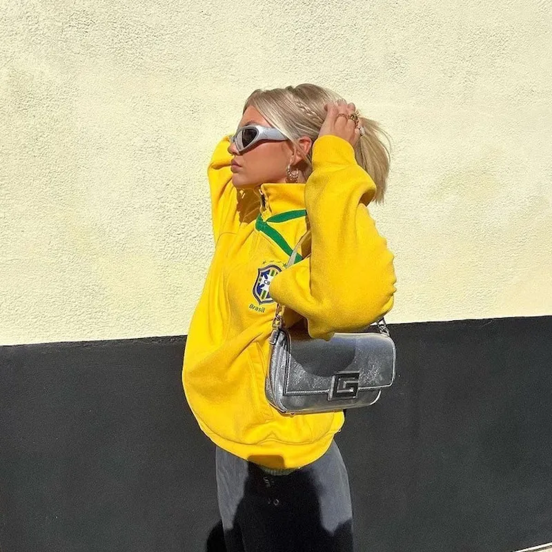 Y2k americano retro outono e inverno rua zíper hoodie casual gótico oversized retalhos jaqueta coreano moda casal topo novo