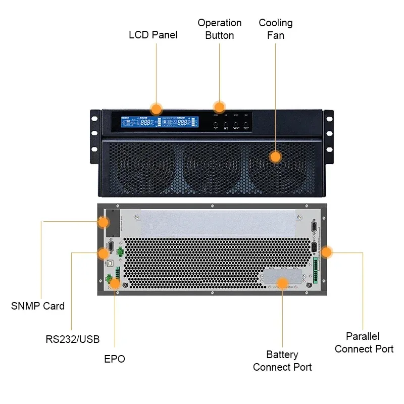 CWUPS Customized 30kva Server Rack With Ups Rack-mounted Uninterruptible Backup Power Ups Unit Server Rack