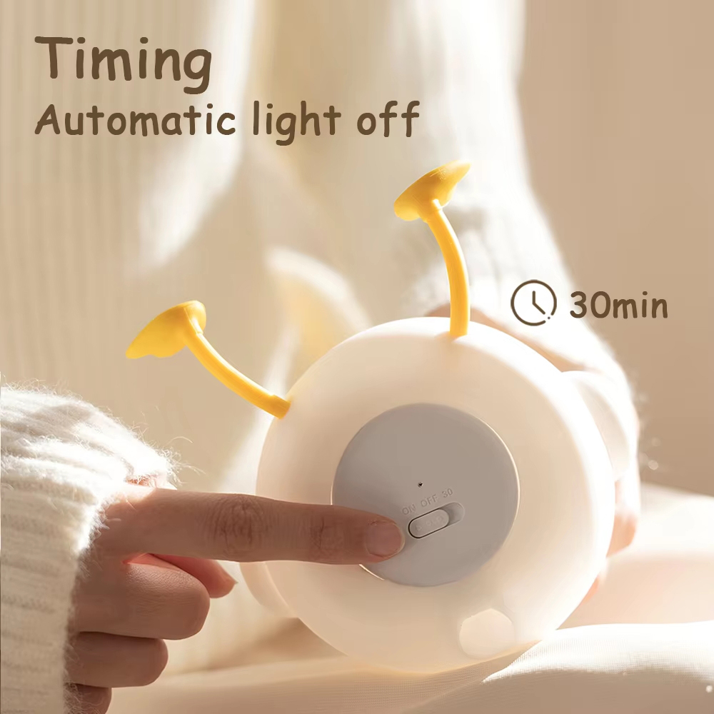 LED Cute Duck Night Lamp Touch Sensor Control Dimming Night Light Silicone Children Sleeping Nursery Lamp for Home Decor Light
