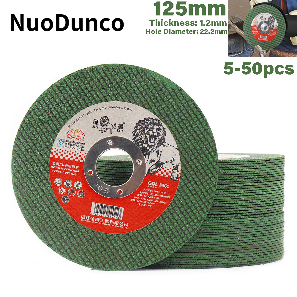125 mm Metall-Trennscheibe, 12,7 cm, Schleifscheibe, Kunstharz, Trennsägeblatt für Winkelschleifer, Metall, Edelstahl, Eisen, Schneiden