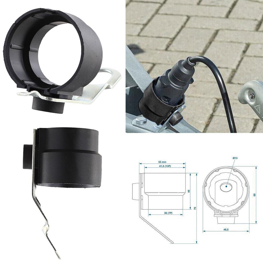À prova de intempéries Trailer Plug Holder, Dirt Protection Adapter, Universal, Acessório rígida protetora, 7 a 13P, 1Pc