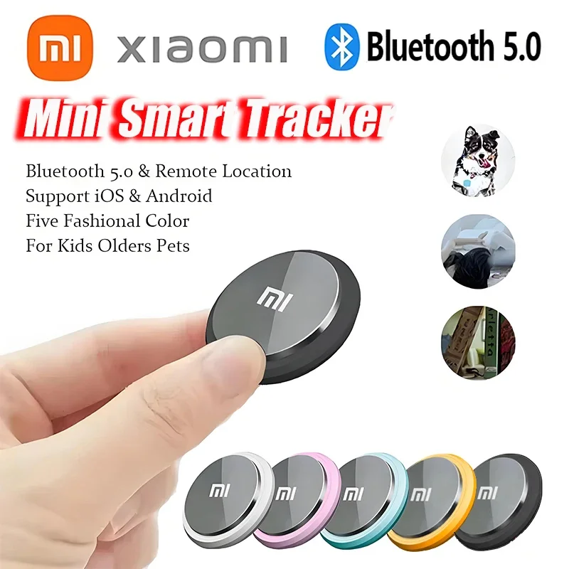 Xiaomi Mini GPS Smart Tracker Bluetooth 5.0 Портативное устройство напоминания против потери для домашних животных Сумка Детский локатор для поиска воздушных меток