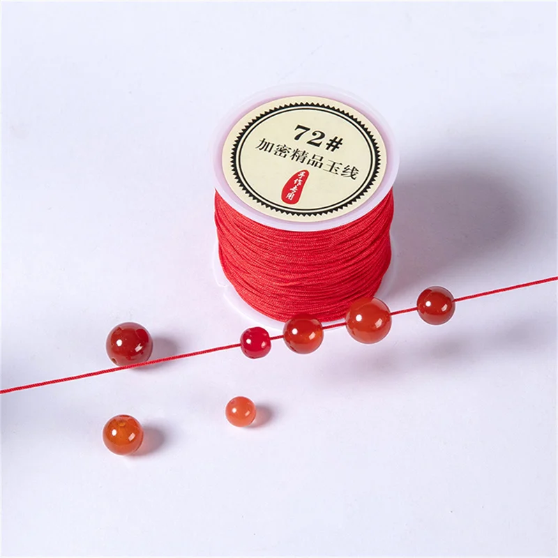0.8mm Nylon Thread Cord Chinese Knot Macrame Cord Bracelet Necklace Braided String For DIY Tassel Beading Shamballa String Craft
