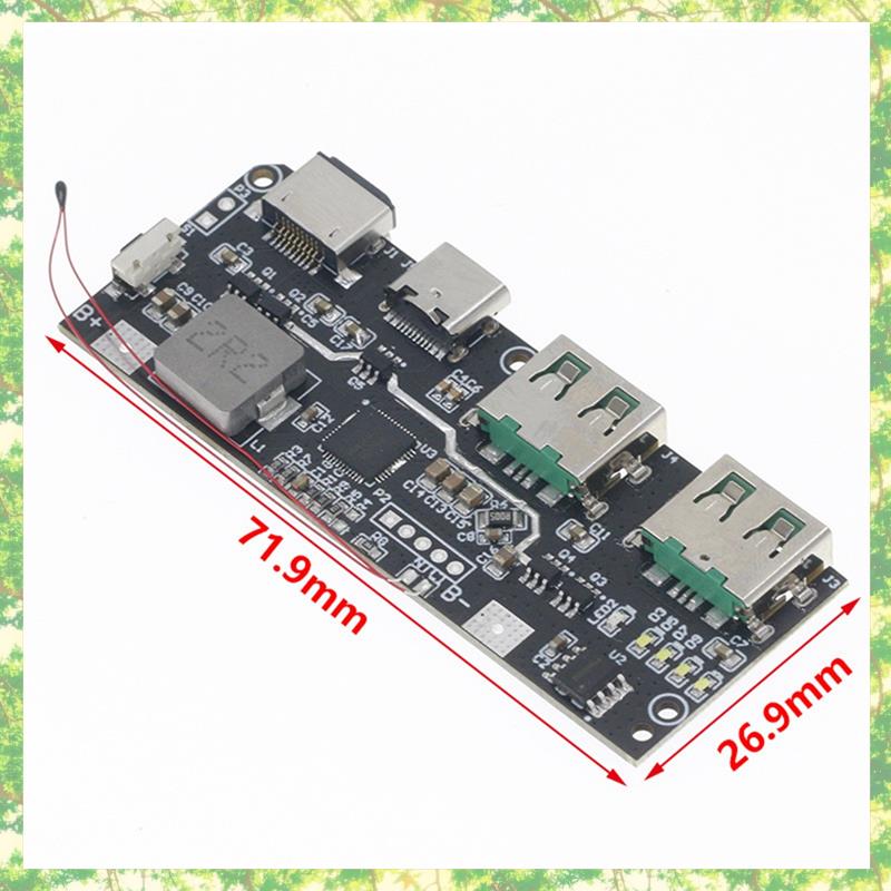 Smart-QC4.0 QC3.0 LED Dual USB 5 В 4,5 А 22,5 Вт Micro/Type-C USB Mobile Power Bank 18650 Модуль зарядки Защита от температуры