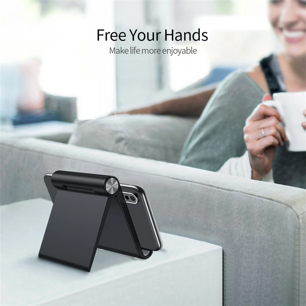 Phone Holder Stand Mobile Universal Support Tablet Stand for iPhone Desk Cell Phone Holder Stand Portable Mobile Holder Mount
