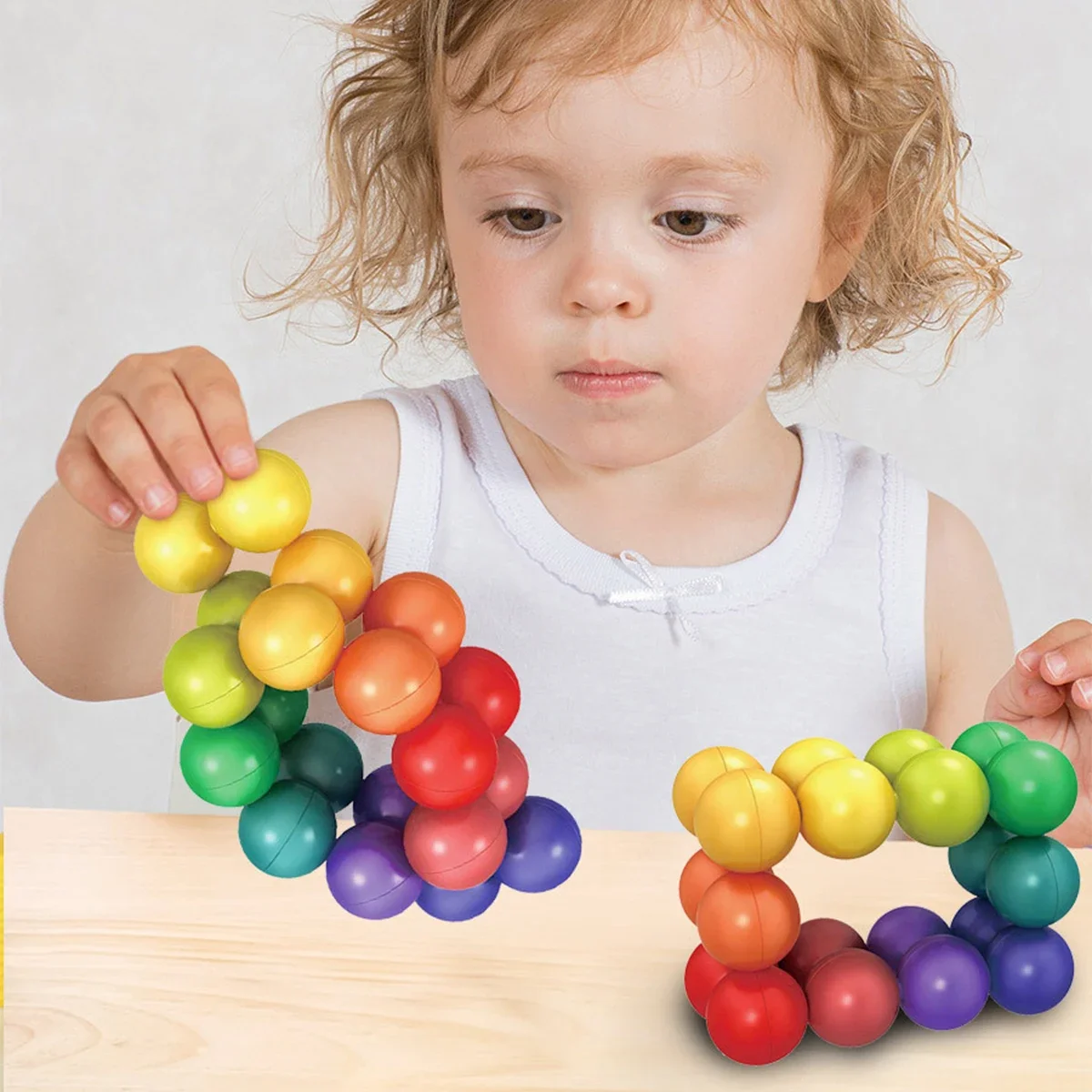 Zintuiglijk fidgetspeelgoed - 3D roterende educatieve ballen voor stress- en angstverlichting, creatieve leeractiviteiten