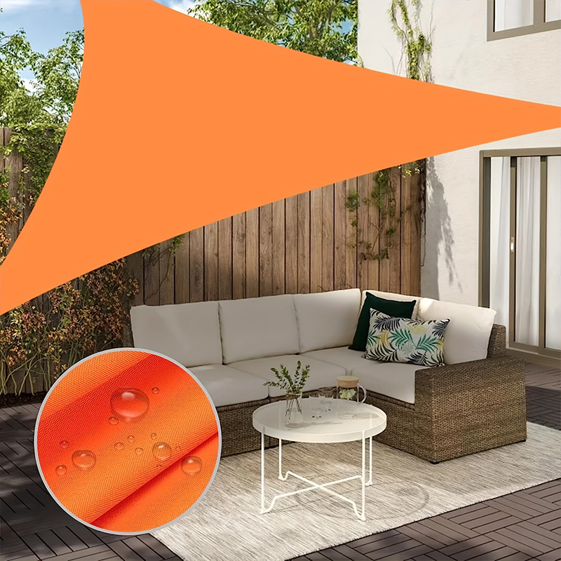 3x3x3M Folding Waterproof Triangle Sun Shade Sail Canopy  For Outdoor Activities Backyard Awning Camping Tents Shade Cloth