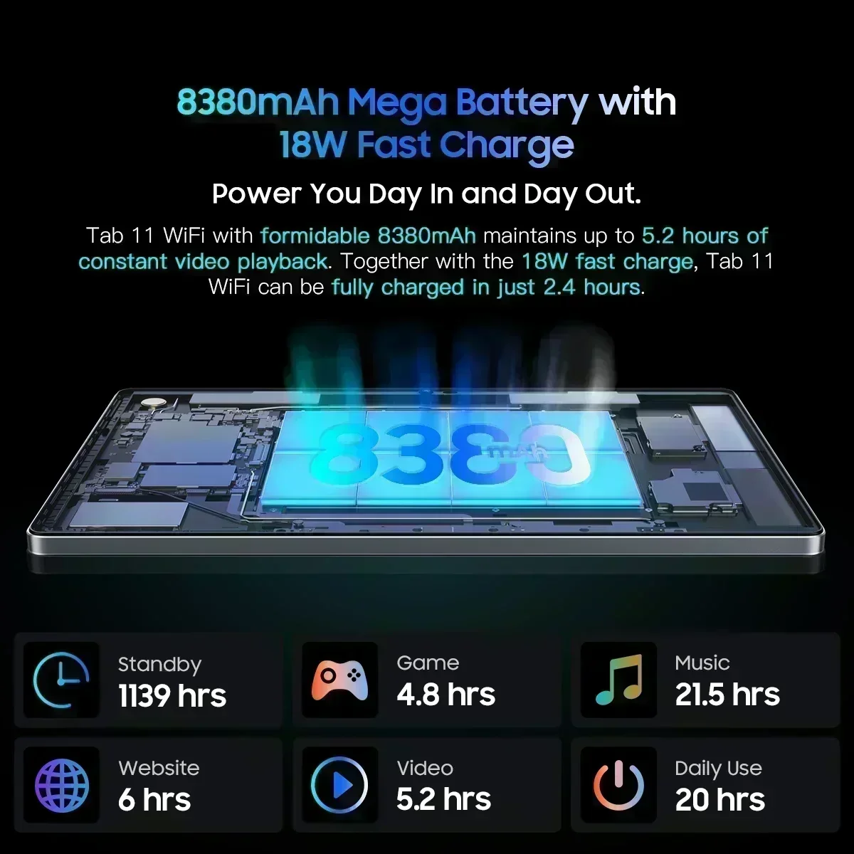 【Мировая премьера】Бланшет Blackview Tab 11 WiFi 10,36 дюйма 2,4K FHD + дисплей 8 ГБ + 256 ГБ MTK MT8183, восьмиядерный аккумулятор 8380 мАч, камера 16 МП