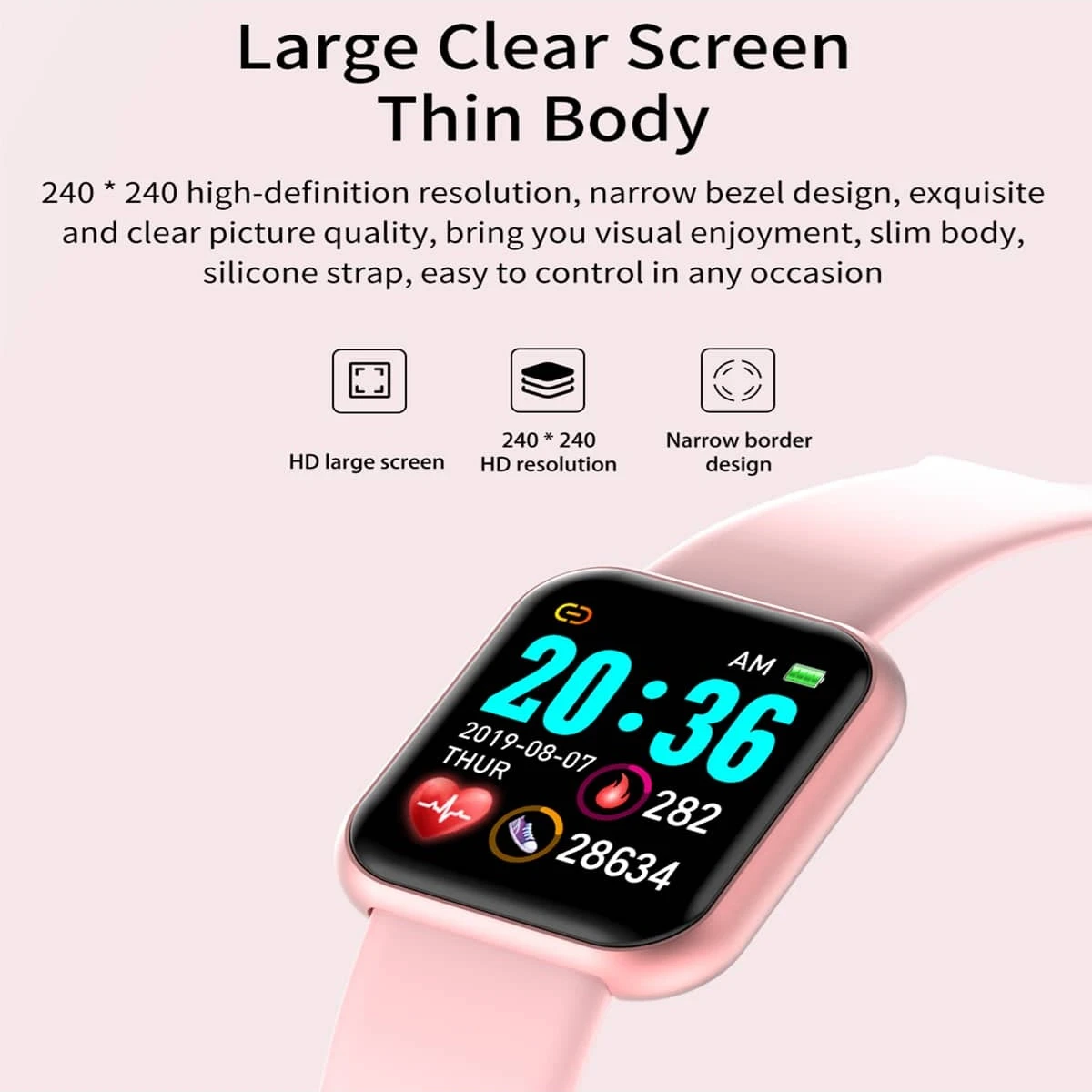 Inteligentny zegarek wiadomość przypomnienie kontrola muzyki odległość kalorii opaska monitorująca aktywność fizyczną mężczyźni Smartwatch kobiety zegarki dla dzieci zegar budzik Y68 D20