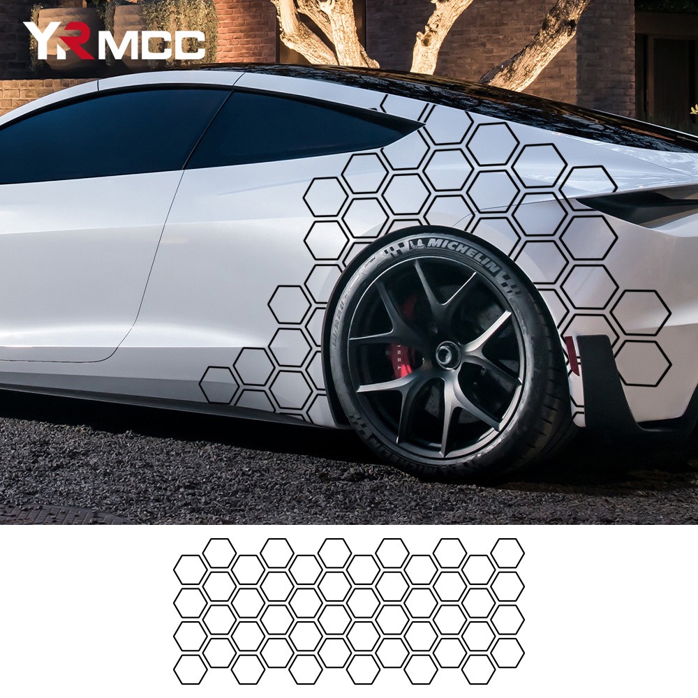 Auto Aufkleber Universal Waben Grafik Film Autos Karosserie Dekor Aufkleber Auto Außen aufkleber Auto Vinyl Wabe Open Style Tape