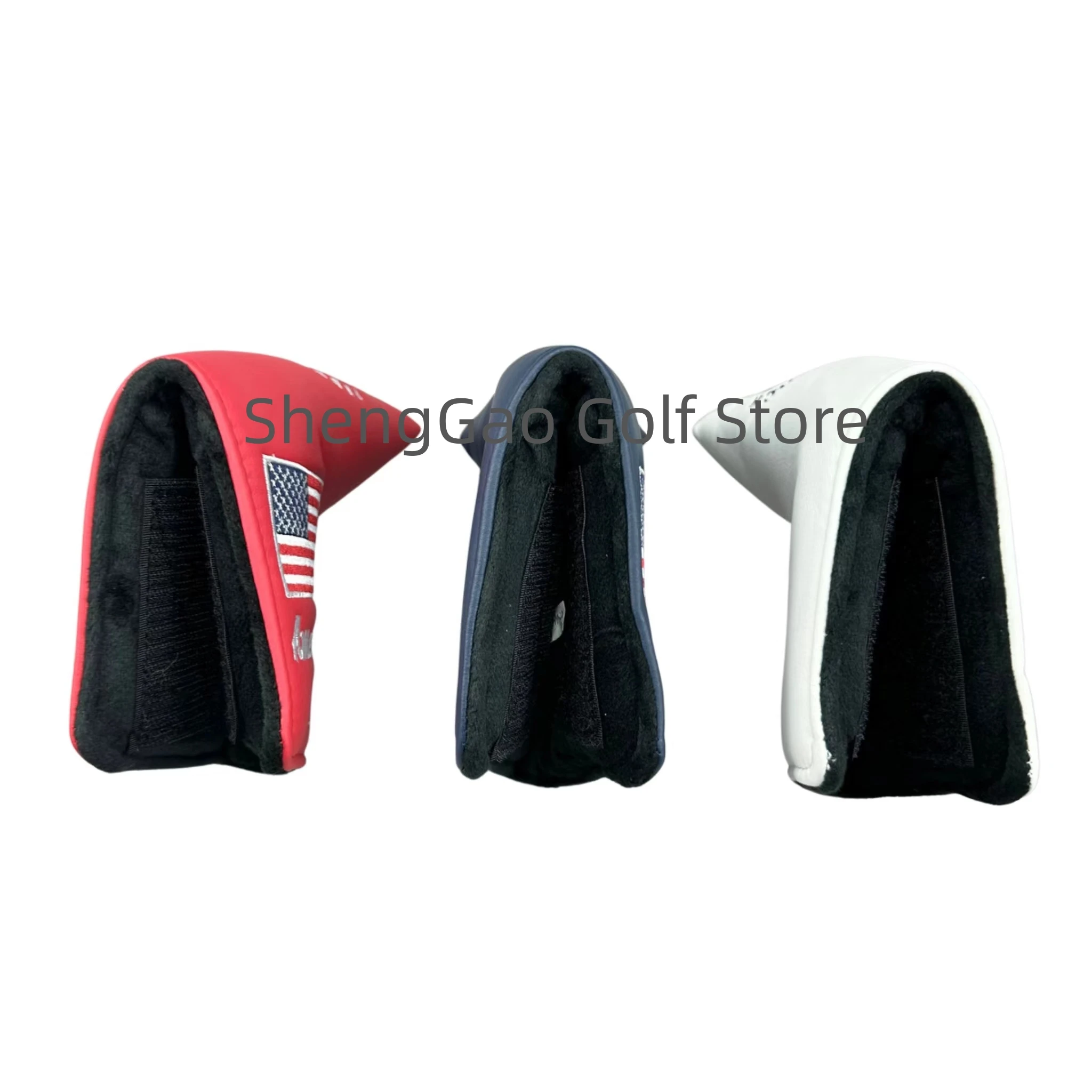 1pc Golf Putter Abdeckung PU Leder Verschluss Kiefer Muster Golf Club Abdeckung Klinge Putter Abdeckung Protector