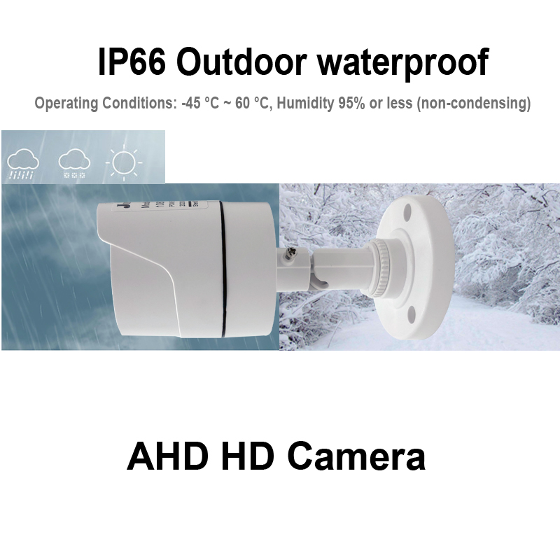 JIENUO 4K AHD Kamera CCTV Sicherheit Überwachung Im Freien Wasserdichte Infrarot NightVision Indoor CVI 1080P 5MP HD Hause Cam Monitor