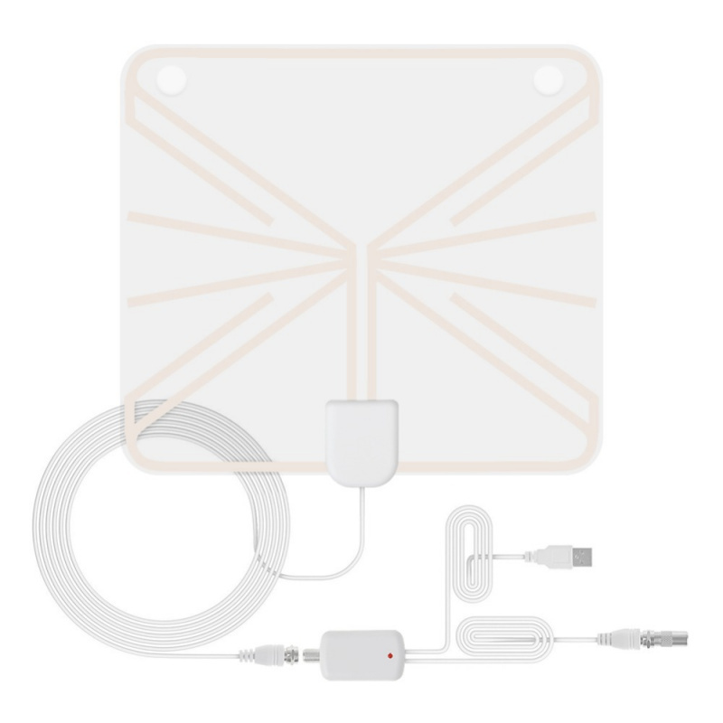 1080P 4K 13피트 케이블 50마일 범위 TV 안테나 디지털 HD 안테나 실내 HDTV 1080P 4K 13피트 케이블 DVB-T2 로컬 채널 방송