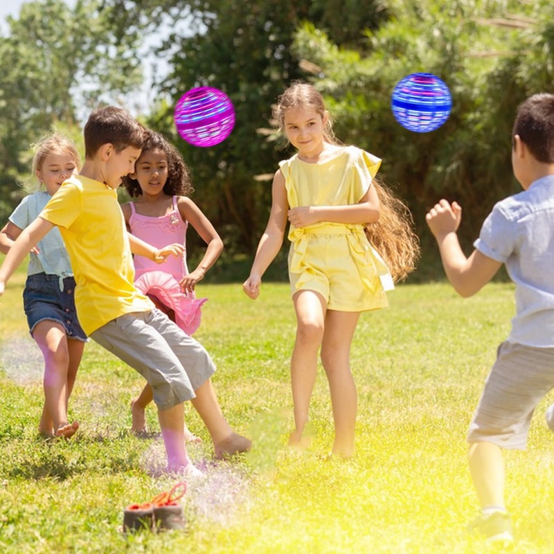 Brinquedo de bola voadora 2025 controlado à mão Boomerang Hover Ball Brinquedos Fidget Flying Spinner com luzes mágicas