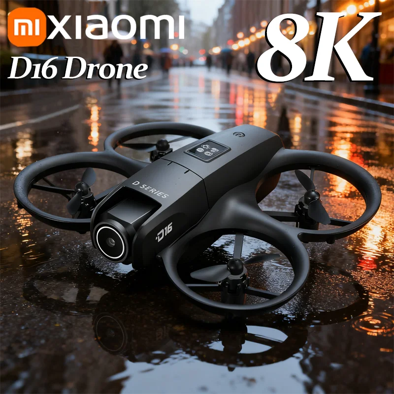 Xiaomi D16 Pro Drone 8K Antenne HD Profesional Helikopter met twee camera's Optische stroompositionering Vermijding Bushless Motor GPS Drone