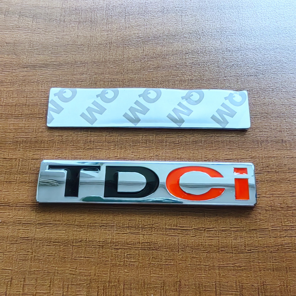 3D Metal Chrome Black Logo TDCI Emblem Car Fender Trunk Badge Sticker Accessories