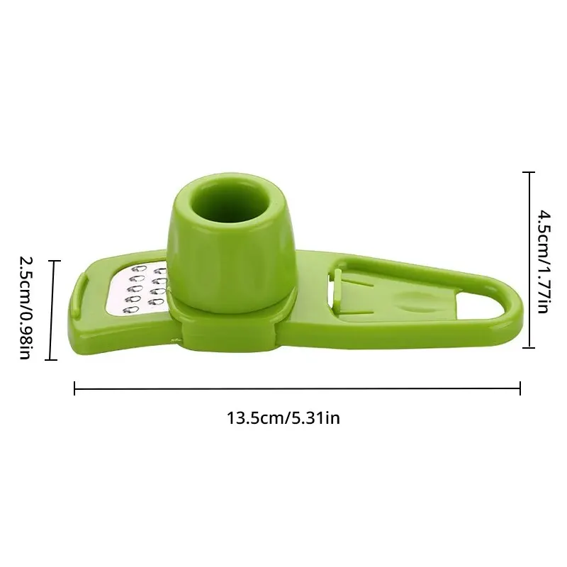 Mini moedor de alho para cozinha, Prensa de alho criativa, Mash, Mashing Manual de alho, Gadgets verdes