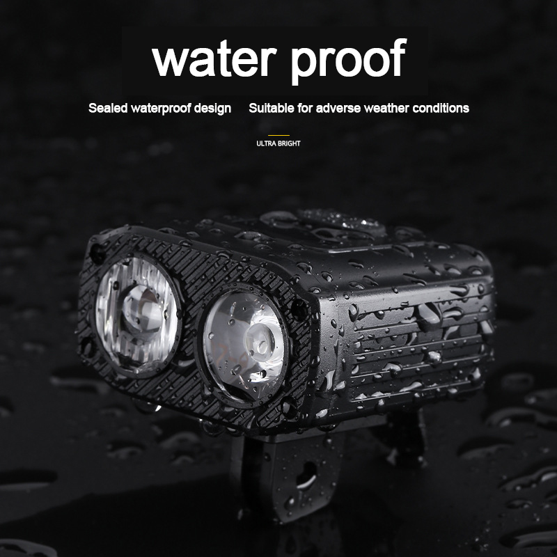 Luz nocturna de seguridad para bicicleta, linterna frontal con carga USB para bicicleta de montaña, novedad de 2024