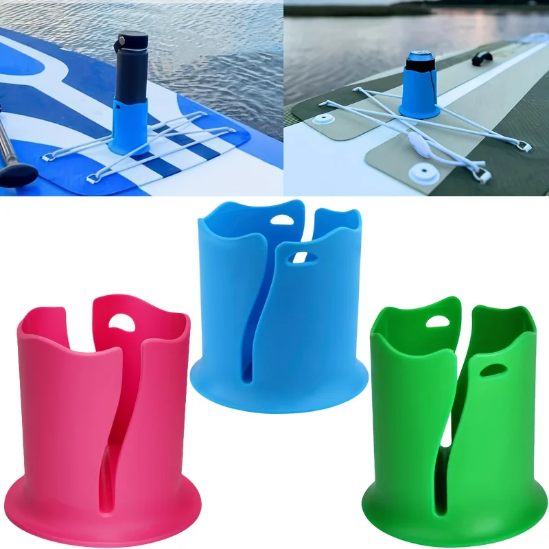 Kayak Faixa Fixa Titular, Drink Holder Rope, Water Bottle Holder, iscas de armazenamento, plásticos, Kayak Cup, Novo