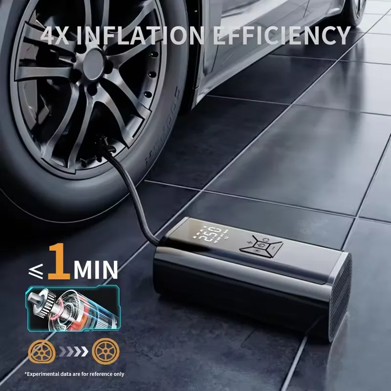 Bomba de aire inalámbrica YIJU, inflador de neumáticos eléctrico portátil de 150psi para coche, bicicleta, motocicleta, Mini compresor de aire, inyector de aire para neumáticos