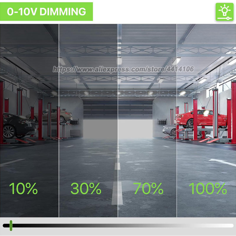 ไฟถาดไฟ LED 150W 20250lm เชิงเส้นสำหรับร้านค้าไฟเบย์สูงสำหรับโรงรถไฟเชิงพาณิชย์สำหรับเวิร์คช้อปซูเปอร์มาร์เก็ต