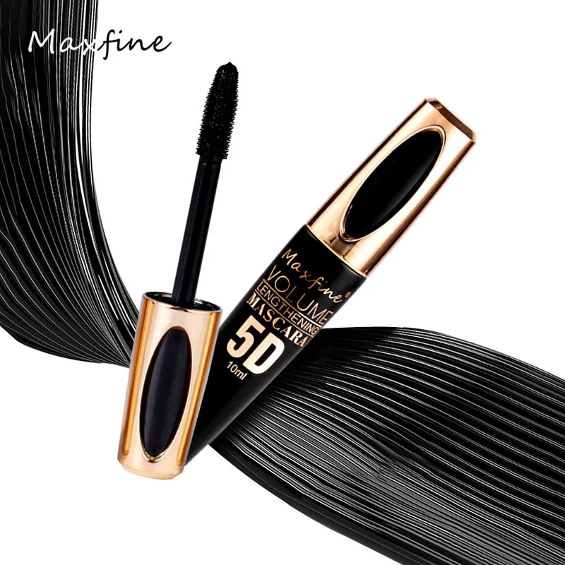 Mascara in seta 5D con occhi grandi, contenuto e lunghezza neri forti e duraturo, mascara impermeabile e non agglomerante e prolungato.