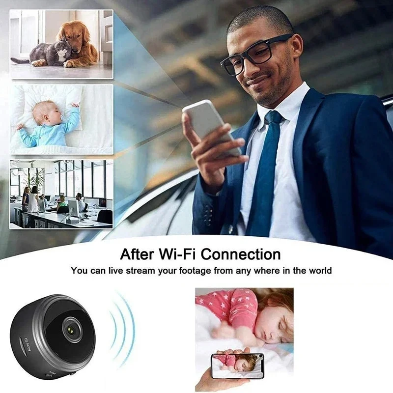 A9 Mini WiFi Telecamera wireless Protezione di sicurezza Video sorveglianza remota Videocamera per monitoraggio domestico intelligente