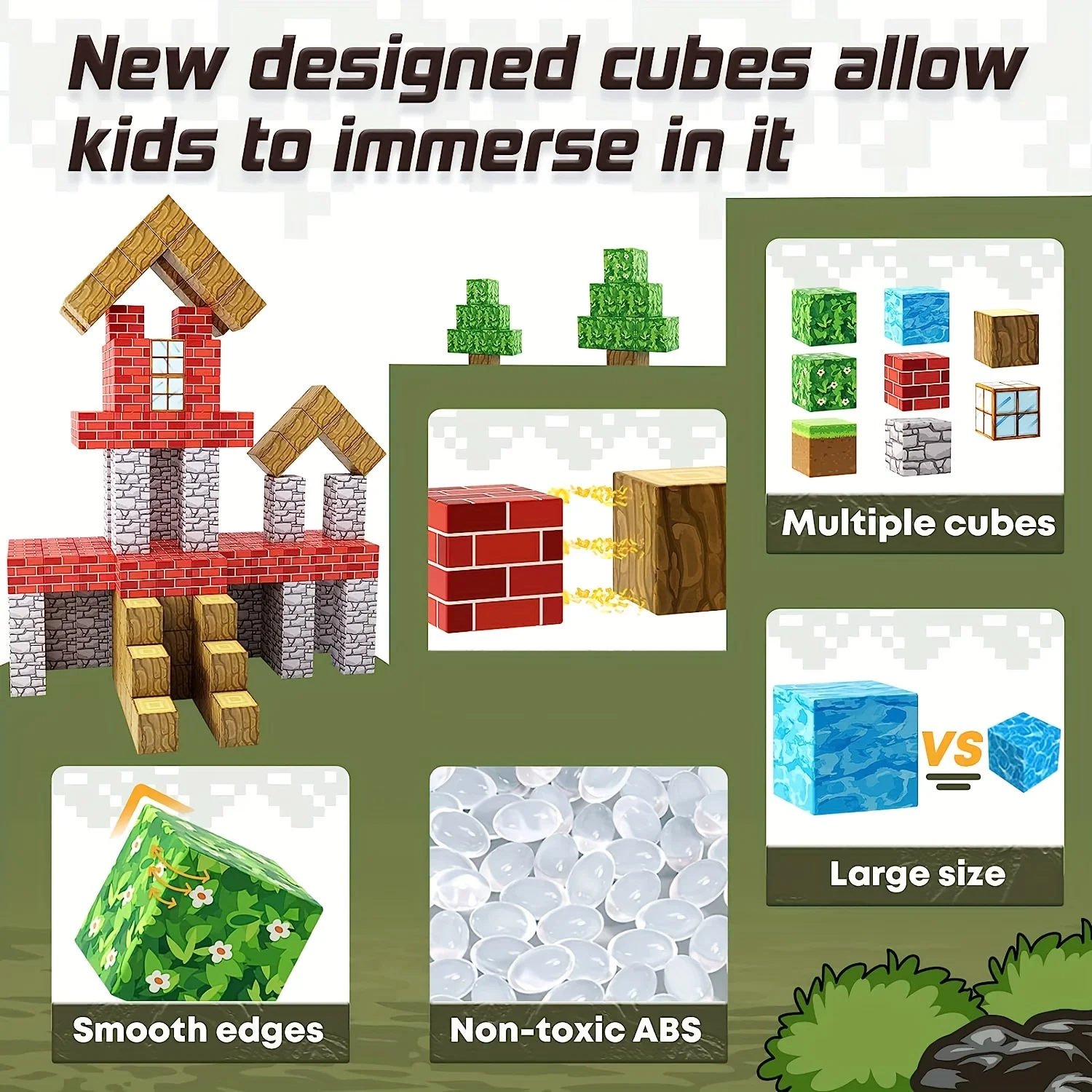 Creative Street View Magnetic Building Block อิฐฉากที่มีชื่อเสียงของฉันสถาปัตยกรรมโลกชุด DIY รุ่นเด็ก Tech ของเล่นสําหรับของขวัญเด็ก