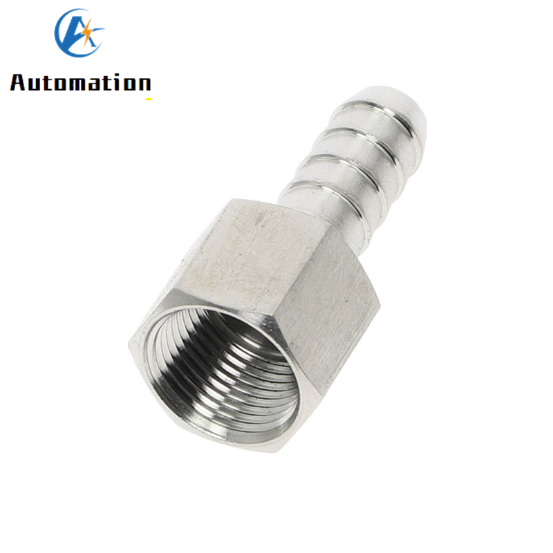 ท่อ Barb Tail 6/8/10/12/14 มม.SS304 สแตนเลสสตีลท่อ 1/8 "1/4" 3/8 "1/2" BSP หญิง Connector Joint Coupler Adapter