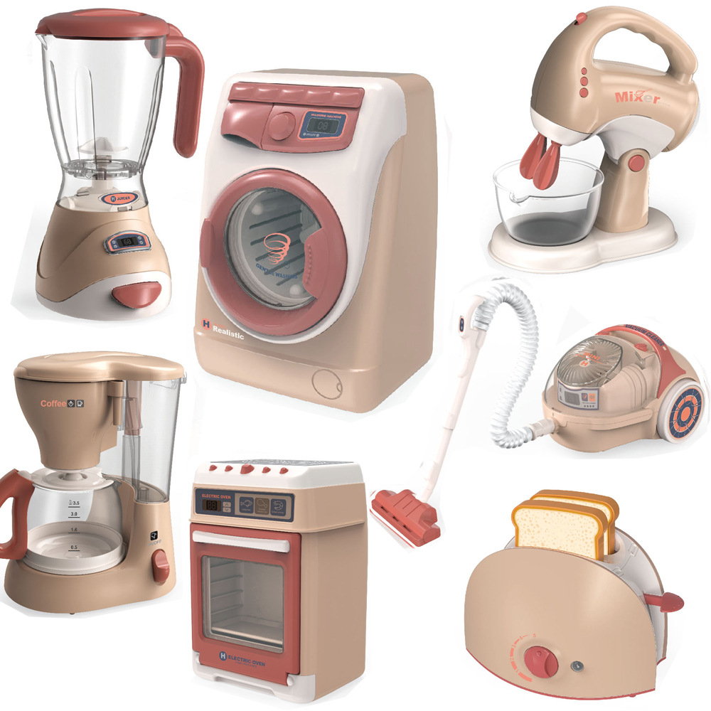 Clearance_Kids Set di giocattoli da cucina Mini simulazione Elettrodomestici Giocattoli per bambini Fai finta di giocare a casa Giocattoli interattivi per Gi