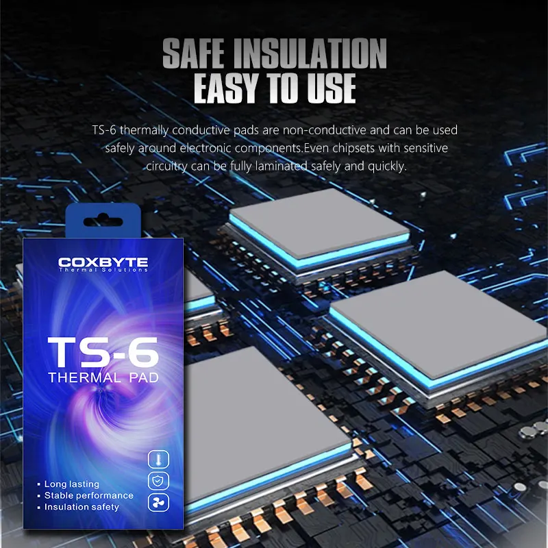 Coxbyte 14.8W/mk 熱伝導性高性能サーマルパッド CPU/GPU グラフィックスカードサーマルパッド マザーボードサーマルパッド