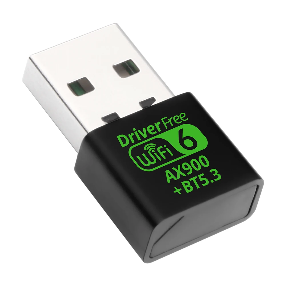 USB WiFi 6 Bluetooth-Compatible 5.3 Adapter Wireless Network Card 900Mbps Mini USB WiFi Dongle Driver Free for PC/Laptop/Desktop