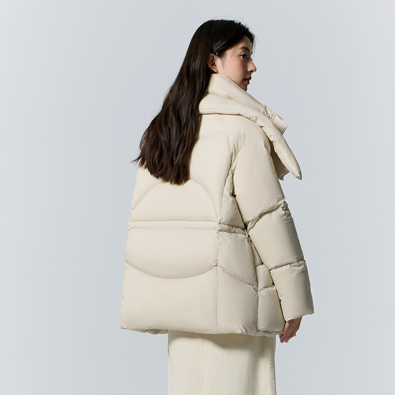 Semir Down Jacketผู้หญิงความยาวปานกลางหลวม2023ใหม่พื้นผิวWarmฤดูหนาวสวมใส่