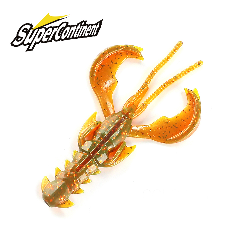 Supercontinent hot Crazy Lures shrimp attractant Soft Lure Fishing Lures shrimp Lobster Lobster Soft Plastic Lure Fishing Lures
