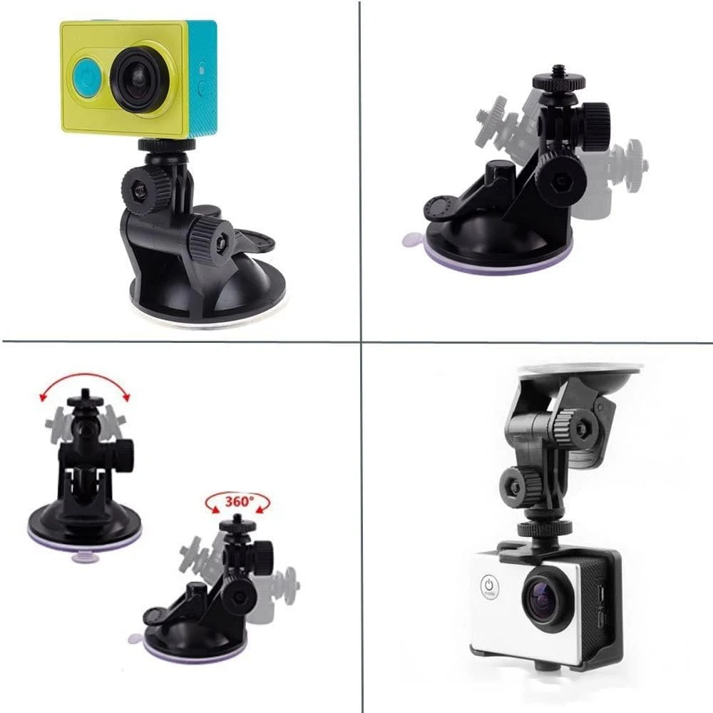 For GoPro Car Suction Cup Mount Windshield Mount for GoPro Hero 13 12 11 10 Insta360 X4 DJI Action 4 3 Action Camera Accessories