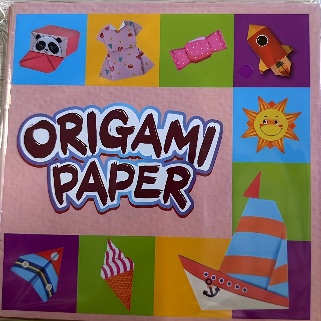 creative origami set, Including 54 Double-Sided Origami Sheets And Instruction Booklet, Suitable for DIY Art And Craft Projects