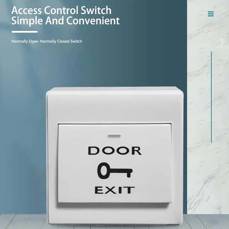 Exit Button With Bottom Box For  Door Access Switch Suitable For All Kinds Of Electric Lock