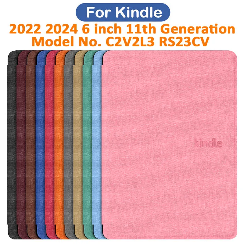 Чехол для Kindle 2024 2022 11-го поколения, 6 дюймов, модель No. RS23CV C2V2L3 Магнитный защитный чехол 6 дюймов Аксессуары