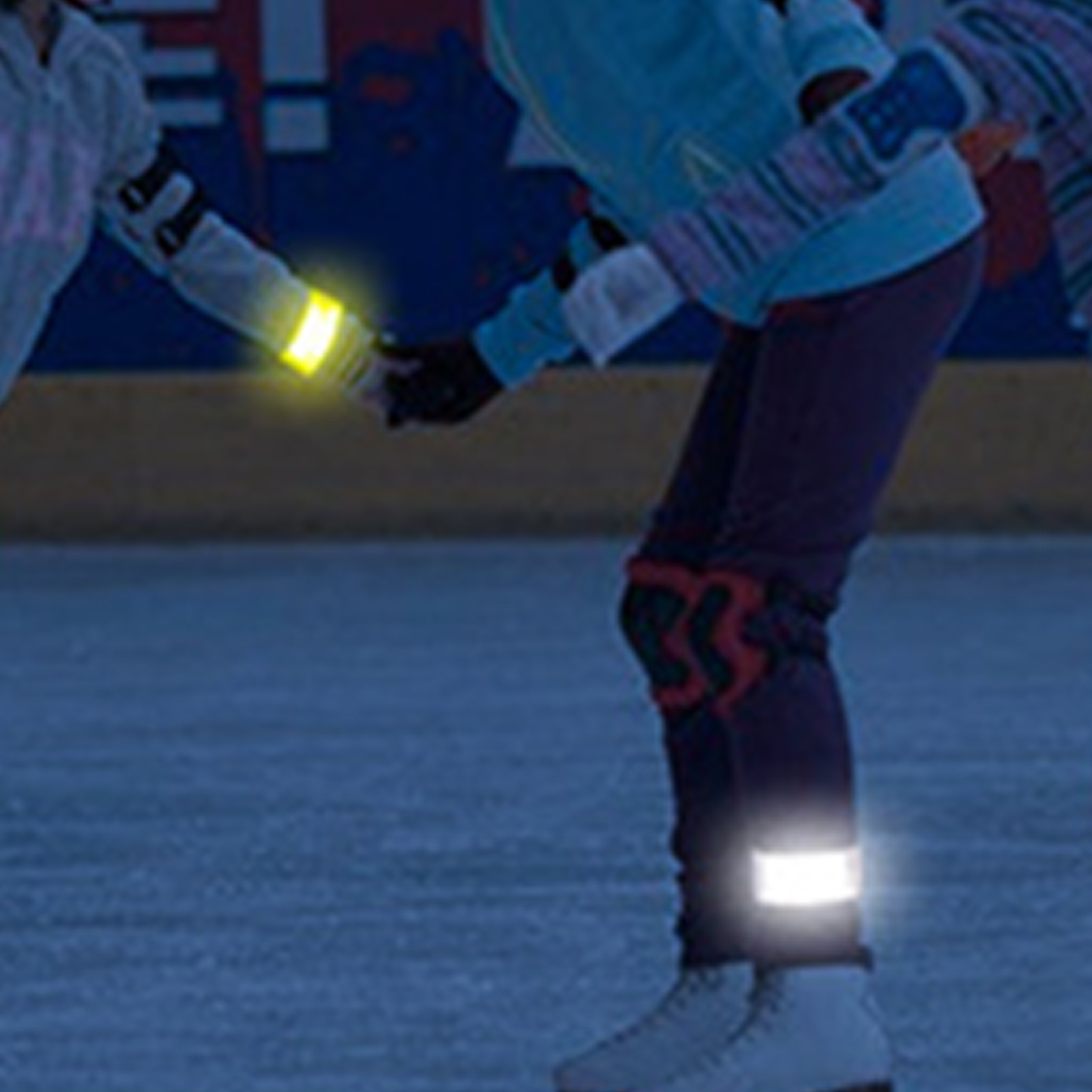 Reflective Strips PVC Snap Bracelet for Night Running Cycling Safety Wristband with Bright Reflective Material