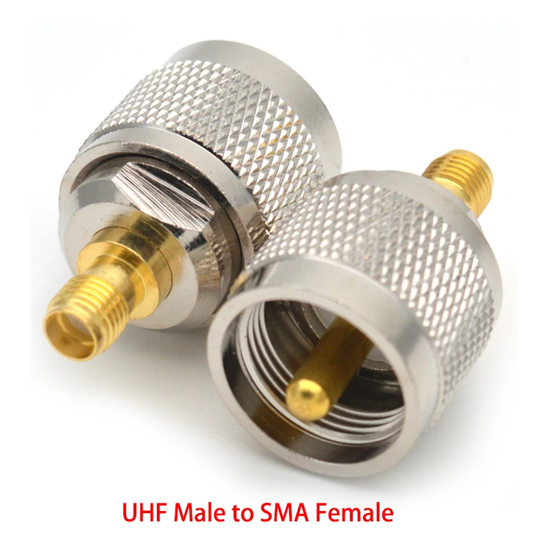 Adaptador SMA a UHF PL259 macho SO239 hembra a SMA hembra macho conector recto Radio RF convertidor latón cobre 1 ud.
