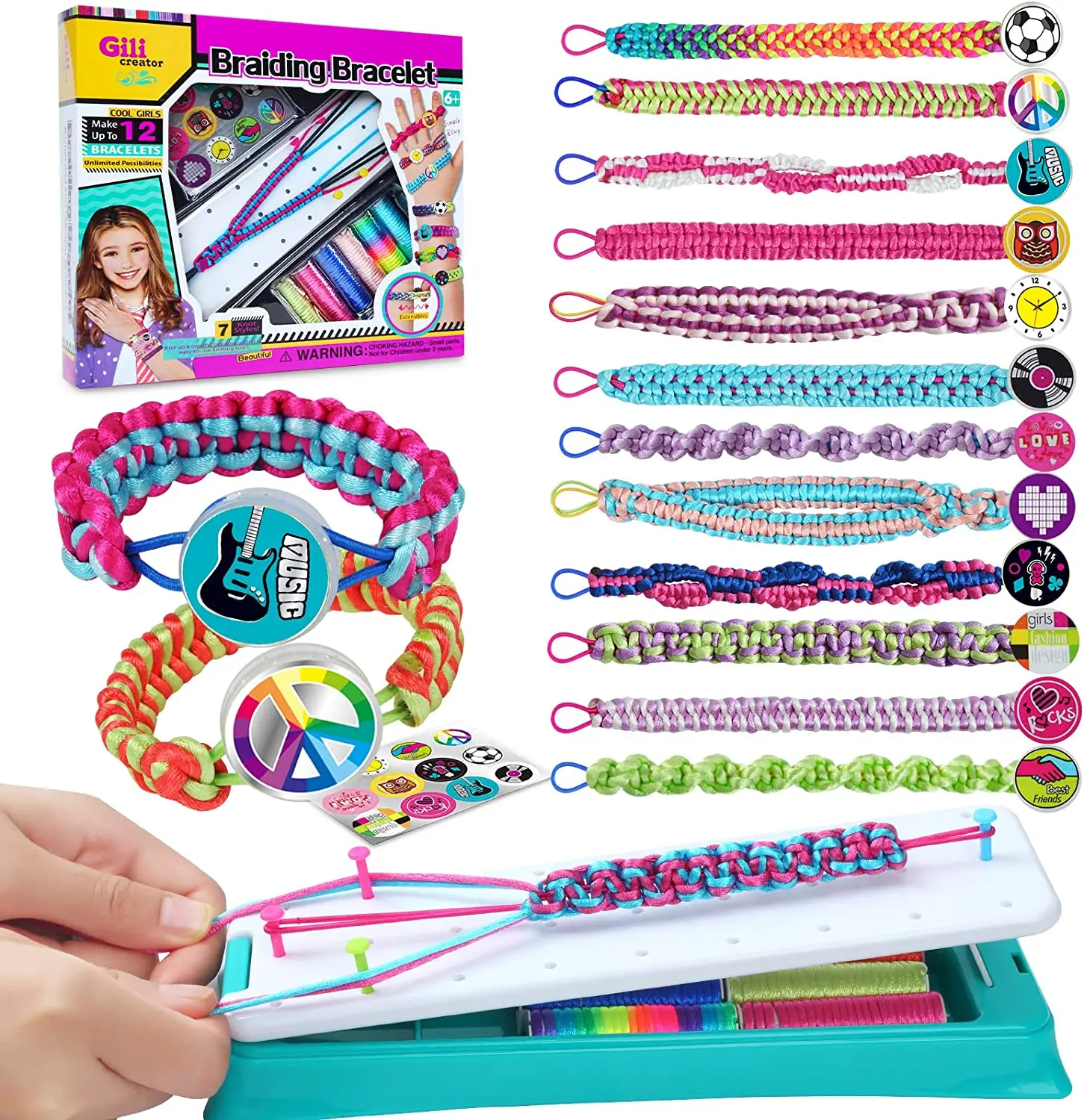 DIY Armband Herstellung Kit Für Mädchen Schmuck Webstuhl Geflecht Armband Maker Handwerk Sets Handgemachte Spielzeug Für Mädchen Geschenk