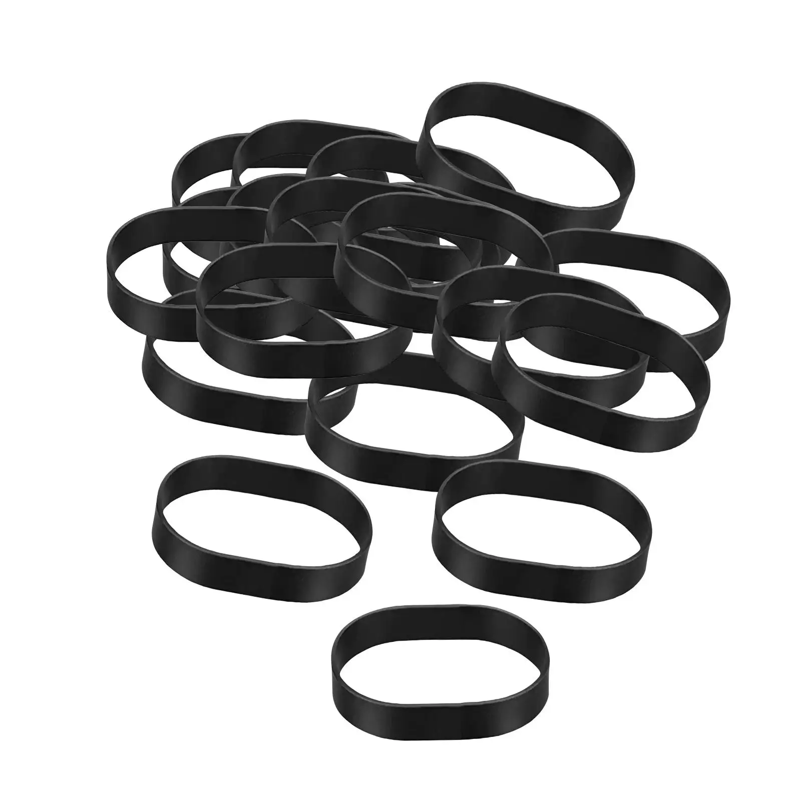 Bandas de goma resistentes para senderismo al aire libre, 3 de 1/2 "x 1/2", 20 unidades
