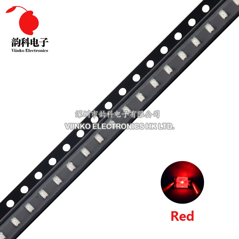 100 Chiếc 0805 SMD LED Trắng Xanh Đỏ Vàng Xanh Cam Trắng Ấm Hồng Tím RGB Đèn LED Phát Sáng